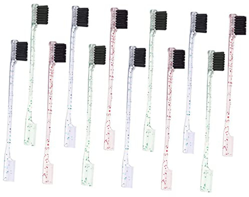 FOYTOKI 12st Dual End Ögonbrynsborstar Professionellt Makeupverktyg För Formning Och Rengöring Ögonbryn Lätt Och Portabel För Hem Och Salongsbruk