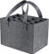 ElevaPulse Flaschenträger, Flaschentasche Mit 12 FäCher, Flaschentasche, Flaschenkorb, Auch für 0.75 Liter Flaschen, Flaschen Tasche aus Filz, 36 cm x 26 cm x 26 cm (Grau)