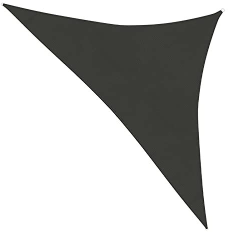 LAPOOH Sonnensegel, Sichtschutz Balkon, Balkon Sonnenschutz, Sonnenschutzsegel,Regenschutz Balkon, Seitenmarkise, Sichtschutz Terrasse, 160 g/m² Anthrazit 5x5x6 m HDPE