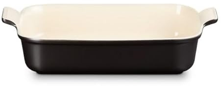 Le Creuset Backform Heritage Ebenholzschwarz - 32 x 24 cm / 4 Liter