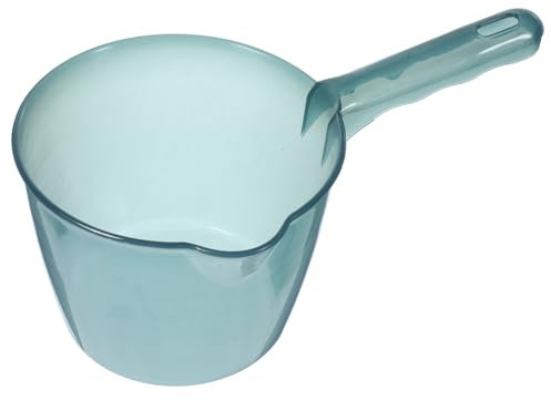 Cabilock Cucharón Transparente para Agua Mango Largo, Material Pp Reutilizable y Diseño Multipropósito, Adecuado para Uso Doméstico en Cocina y Camping
