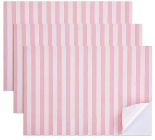 NBEADS 9 Blatt 29x20cm Rosa Miniatur Puppenhaus Tapete, Selbstklebendes Bastelpapier Für Scrapbooking DIY Projekte Wanddekoration Und Bürobeschriftung