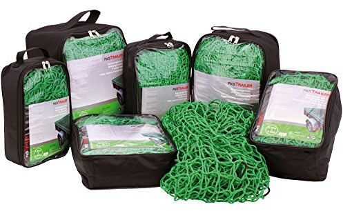 Robustes Anhängernetz zur Ladungssicherung 3,5x5 m, Netz für Anhänger, PKW, Containernetz, grün, weitere Größen vorhanden