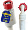 Aquastop Tuyau Machine à Laver et Lave Vaisselle 2m avec Soupape de Sécurité Droite et Coudée Ø 3/4 Tuyau Alimentation Machine a Laver Max 90°C - Garantie de 10 Ans - MONTERAL