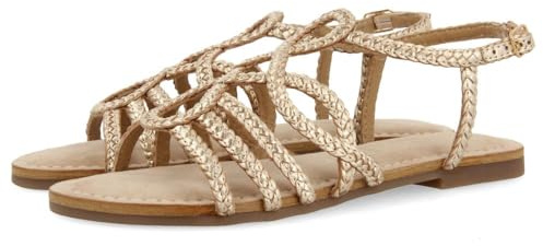 Sandali Rosa in Pelle Intrecciata per Donna Yakima