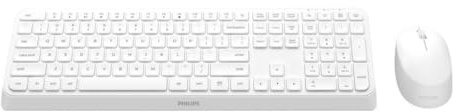 Philips 3000 series SPT6307W/34 tastiera Mouse incluso Universale RF Wireless QWERTY Inglese Bianco