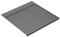 Emuca - Protector Fondo Mueble Cocina, Fondo Fregadero M90, 867 x 580mm, Espesor 16mm, Plástico, Gris Antracita