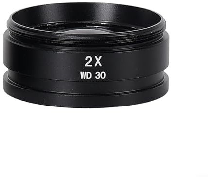 DAZZLEEX Obiettivo, lente di ingrandimento 2X per microscopio 48mm filettatura di montaggio per microscopi digitali/video monoculari