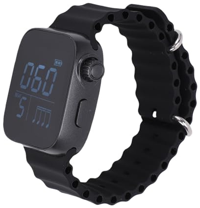 Jectse Vibrierende Metronom-Uhr, Einstellbare 40-240 Bpm Schaltbare Sportmodus Elektronisch Wearable für Anfänger Musiker Trainer, Vibrationsfrequenz-Übungs-Tempo Regulation