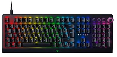 Razer BlackWidow V3 Pro (Switches Verts) - Clavier Gamer sans-Fil (Switches Mécaniques Clicky, Repose-Poignet, Bluetooth, Touche Média, RGB Chroma) Clavier AZERTY | Noir