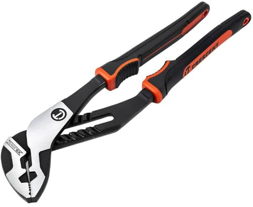 CRESCENT - Plier, 12, Straight Jaw, T&G, Cushion Grip (RTZ212CG)