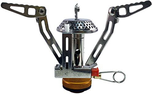 GARDINGER Campingkocher kompakt mit Piezozündung Propankocher Kartuschenkocher klappbar in Box (3,5 kW)