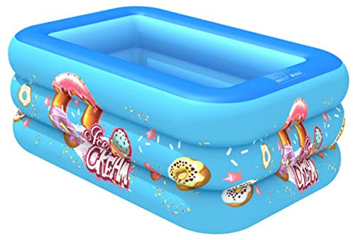 TOYANDONA 1 Pc Piscina Familiar Colchón De Agua Inflable Bañero Para Bebe bañero Piscina Infantil
