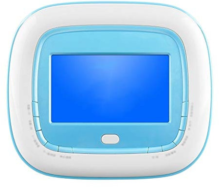 Portable 4.3'' Portable DVD Player 7.5 Hrs Long Lasting Built-in Battery, with Remote Controller, MIC+USB+Earphone Port U Disk Learning Repeater(Blue,Bluetooth)