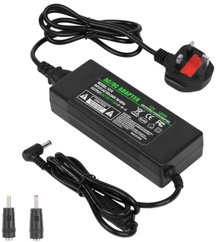 OFFCUP 120W Power Adapter, 12V 10A Transformer, AC100-240V to DC Converter for LED Strips, LCD Monitors, CCTV Cameras