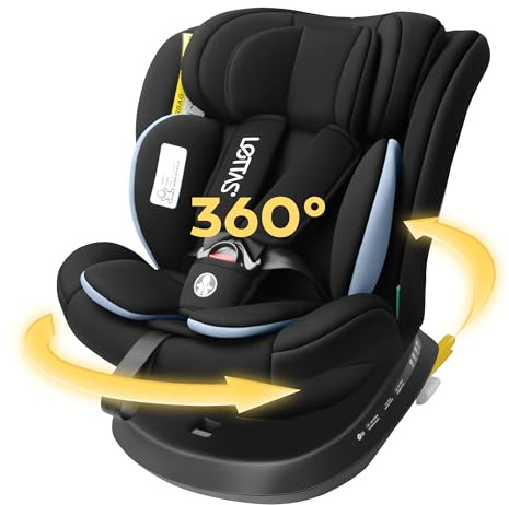 LETTAS i-Size 360 Seggiolino Auto per Bambini con Isofix, Poggiatesta Regolabile, Gruppo 0+/1/2/3, 40-150 cm (circa dalla nascita ai 12 anni) ECE R129/04