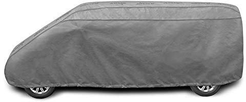 Saferide Full Garage Tarp 520-530cm Grau UV-Schutz Schlanke Autoabdeckung Wasserdichter Hagelschutz Atmungsaktiver Sonnenschutz im Freien Winter