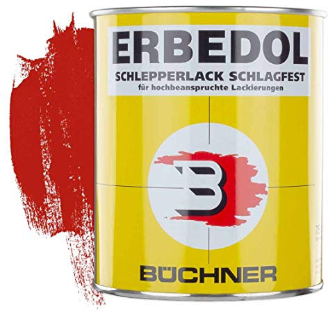 Erbedol | Schlepperlack | Bergmann | rot | SL3030 | 0,75 l | restaurieren | Traktor | lackieren | Farbe | Trecker | Frontlader | Lack | Lackierung | Farbton | schnelltrocknend | deckend | stoßfest