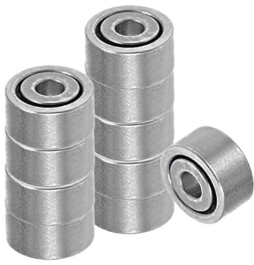 Kozelo 10 Stück Tief Rille Kugel Lager 1mm x 3mm x 1.5mm Chromstahl Kugeln | Für Motoren Maschine Werkzeug Getriebe Lager Benutzen, Offene Typ ABEC1