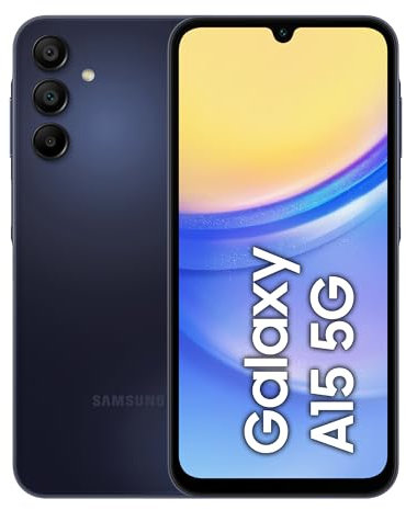 Samsung Galaxy A15 5G Factory Unlocked Android Smartphone, Fast Charging, 128GB, Black, 3 Year Manufacturer Extended Warranty (UK Version)