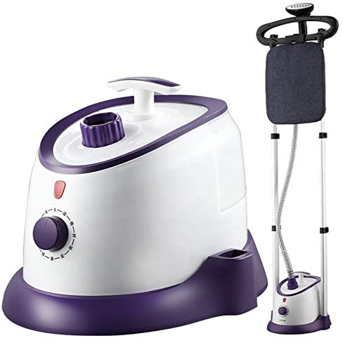 1500 W Kraftfull Garment Steamer, Kläder Upprätt Kläder Steamer, med hängstång och strykbräda, 1,7 liters vattentank, ångstryk med borste