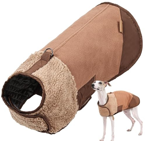 Hunde-Winterjacke, mit Baumwolle gepolstert, für kaltes Wetter, wendbar, für drinnen und draußen