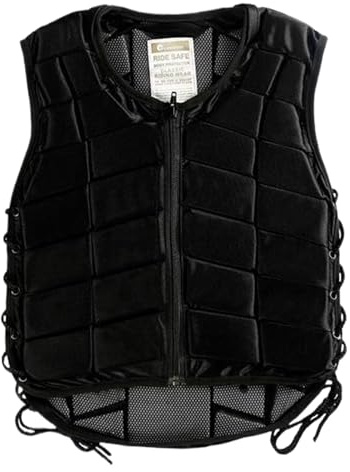 Gilet da equitazione, Gilet da equitazione Armatura protettiva per l'assorbimento degli urti di sicurezza con cerniera Cintura regolabile Morbida e traspirante Equestre per esterni, Stile 2, Air Eque
