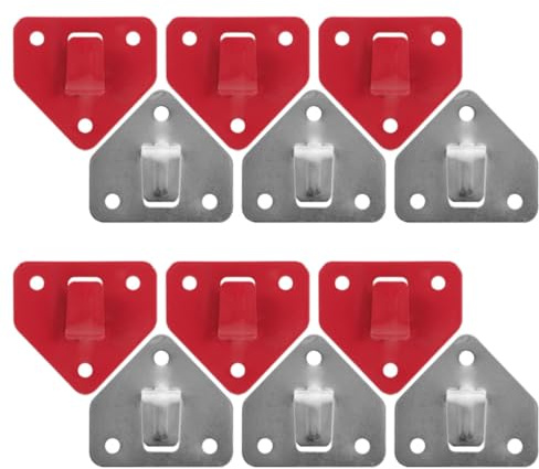 Alasum 12pcs Wall Fire Extinguisher Mounting Brackets Iron Fire Extinguisher Holder with Unique Shape and Special Design, Convenient and Safe for Wall Use, Simple to Install