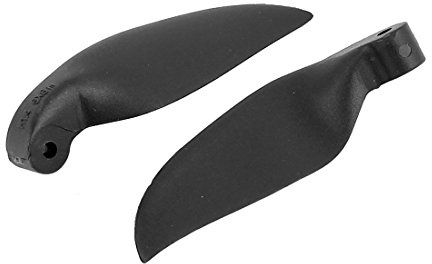 Aexit Pair RC Electrical equipment Glider Plane Black Plastic Folding Propeller Vanes 153mmx153mm