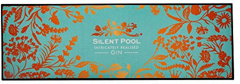 Silent Pool Gin Bar Top Runner Mat - 60cm x 20cm - Non-Slip, Large