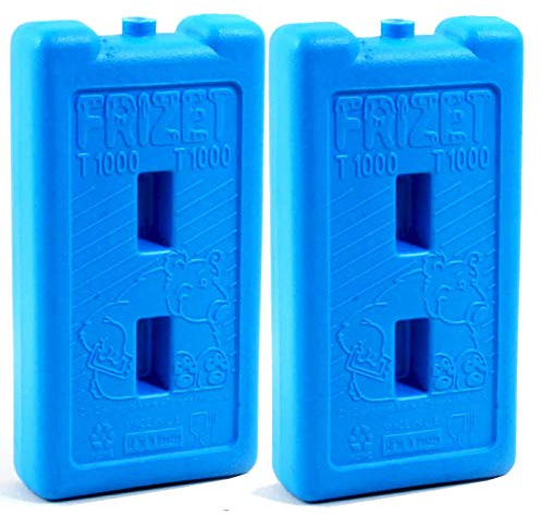 Acan Lot de 2 accumulateurs de froid 1 litre 22 x 12 x 4,5 cm