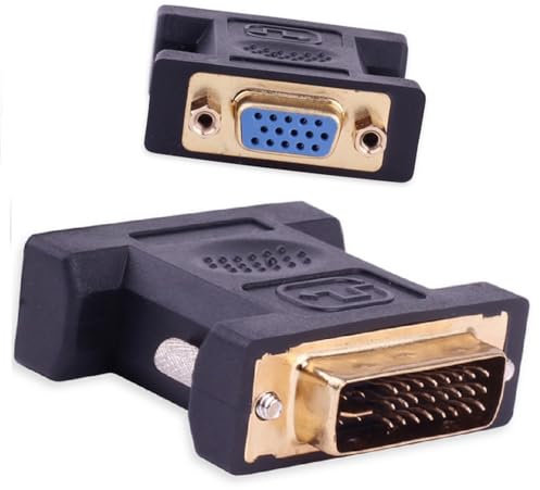REY Adaptador VGA Hembra a DVI-I Macho 24+5