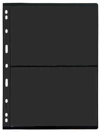 Wansiman Encart De Collection De Timbres,Pages de Timbres,Classeur Album pour Timbres,Classeur D'album de Timbres,Collection De Timbres Pages,avec Pochettes à 9 Trous,pour Stocker des Cartes Postale