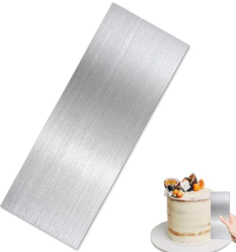 9 Inch Stainless Steel Cake Scraper, Smoother Metal Icing Cake Scraper Cream Cake Scraper, Frosting Scraper for Mousse Butter Cream