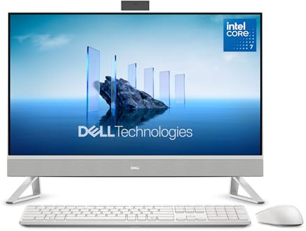 Dell Desktop 27 FHD Display, Intel Core 7-150U, 16 GB DDR5 RAM, 1 TB SSD, Intel Graphics, Windows 11 Home - White