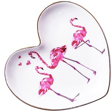 Healeved Plat à Bijoux Décoratif De Rangement Plateau Céramique Créatif Pour Bijoux Ameublement De Maison