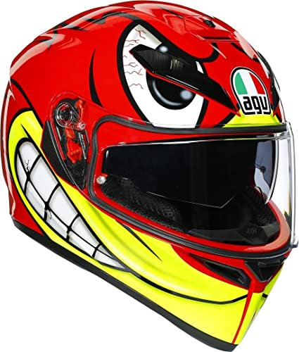 AGV Unisex-Adult K3 SV E2205 Multi MPLK Motorrad Helm, Rot Gelb, XXL
