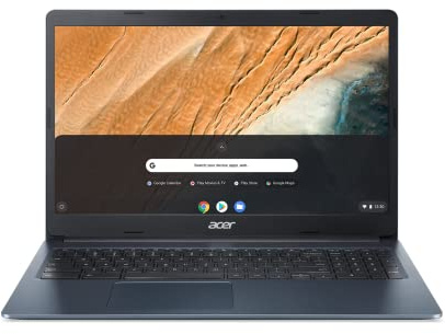 Acer Chromebook 315 CB315-3H-C87Z Ordinateur Portable Tactile 15,6'' HD, PC Portable (Intel Celeron N4020, RAM 4 Go, 64 Go eMMC, Intel UHD Graphics 600, Chrome OS) - Clavier AZERTY, Laptop Bleu