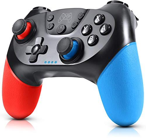 Gezimetie Manette pour Switch, Manette sans Fil pour Switch/Switch Lite/Switch OLED, Manette pour Switch CAPTURE D'ÉCRAN/Turbo Adjustable/Vibration Réglable/ 6 Axes