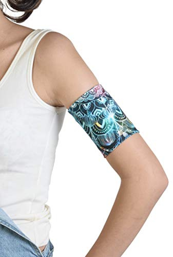 Dia-band, glukos-sensor skydd armband Freestyle Libre, Medtronic, Simplera, Dexcom eller Omnipod – bekvämt återanvändbart diabetikband. (M (27-30 cm))