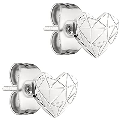 LIEBESKIND BERLIN Herz Ohrringe – Ohrstecker & Creolen aus Edelstahl im beliebten Liebeskind Broken-Heart Design – Damenschmuck in verschiedenen Farben erhältlich– Geschenkidee