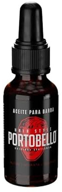 PORTOBELLO Aceite para Barba Revitalizante para Hombre. Hidratante Natural con Aceites Esenciales Efecto Frescor. Envase 30 ml