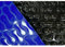 SAXONICA Solarfolie Geo Bubble I Rund Pool Ø 500 cm I 400 µ I blau/schwarz 5 m