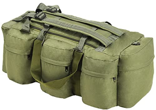 Generisch Kangmusi 3-in-1 Seesack Armee-Stil 90 L Olivgr¨¹n, kangmusi91388