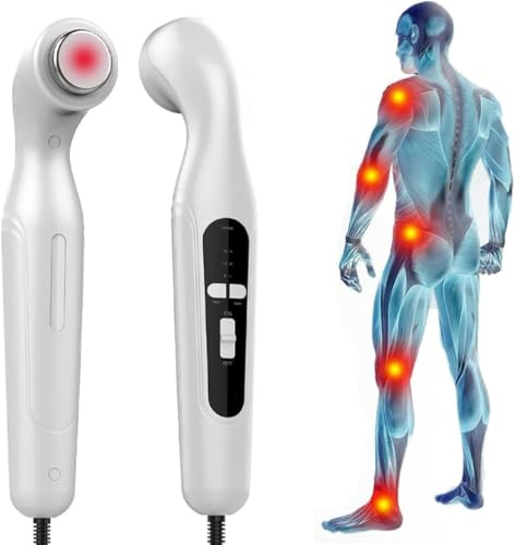 Ultraschall-Massagegerät, 15W 3-Gang Tragbare Schmerzlinderungs-Geräte mit 27/82mm Doppel-Tiefenmassage, für Lindert Schmerzen bei muskulären Verletzungen, Beschwerden und Zerrungen