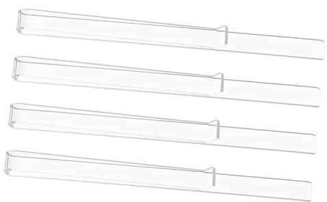 Notenständerklemmen 2 Paar aus Acryl zum Fixieren von Notenblättern | Transparente Seitenhalter, Glatte Oberfläche und Feines Design, für Leichteres Lesen und Sauberen Halt