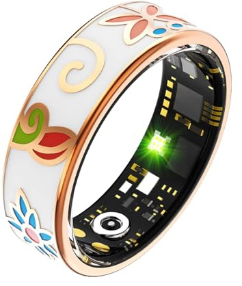 Smart ring för kvinnor män, ring Ip68 vattentät hälsa fitness tracker-ringar, sömn- och aktivitetsmätare, trådlös laddning, fjärrfotografering, inga månadsavgifter inga prenumerationsavgifter dygnet