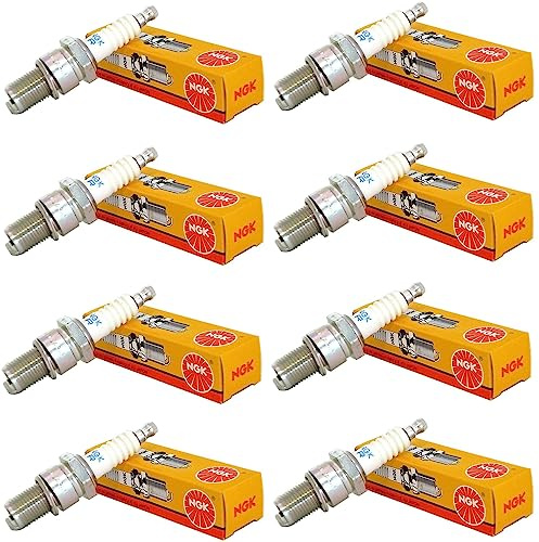 Set (8pcs) NGK V-Power Spark Plugs Stock 2771 Nickel Core Tip Standard 0.040in UR5