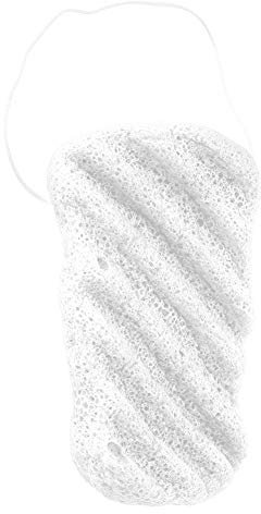 Konjac Sponge Set, Body Sponge Natural Long Wave Type Big Size Body Konjac Wash Face Flutter Facial Body Care Sponges for Body & Facial Sponge Deep Cleansing Sponge for Skin Care (White)