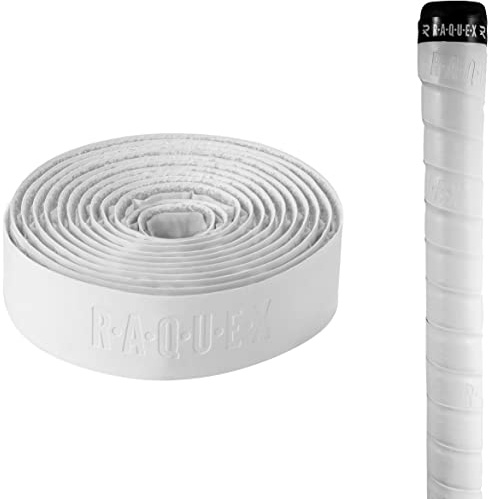 Raquex, Nastro Grip in PU da Hockey: Alta aderenza, Morbido e Assorbente, Adesivo, Formato Extra Lungo (Bianco)